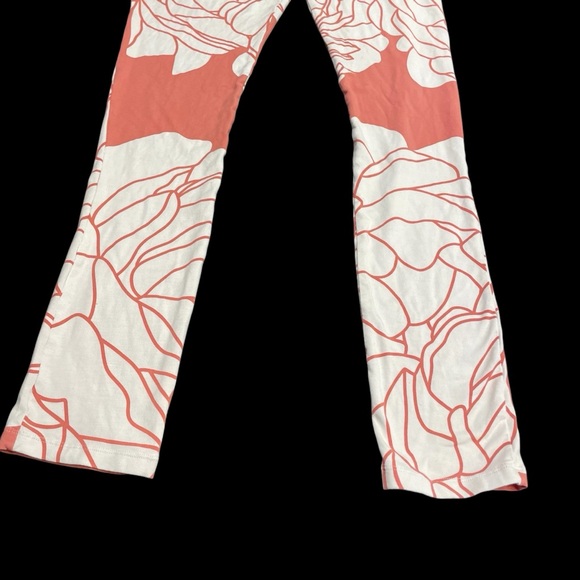 Womens Salt Liko Leggings Sz 1 AOP Hawaiian Tropical Floral Aloha Pink White - Picture 2 of 9